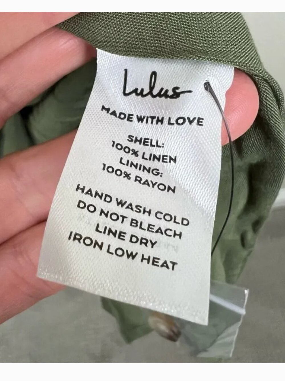 Lulus NEW Puff Sleeve Tiered Midi Dress Sz M Green Army Prairie Cottagecore - Picture 11 of 13